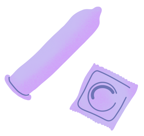 illustration of a condom