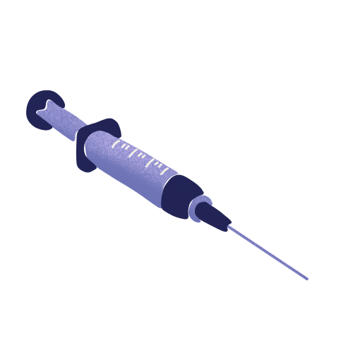 Illustration of the contraception injection