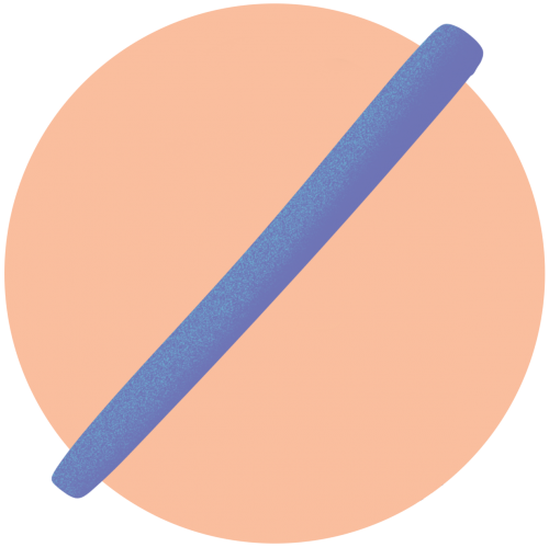 Illustration of the contraception implant in an orange circle